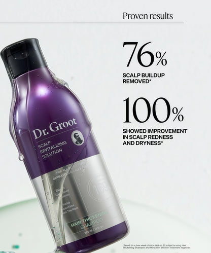 Dr. Groot Hair Thickening Shampoo, Korean Hair Care with Biotin, Rosemary Oil to Help Volumize Thinning, Damaged Hair, Hydrate Hair and Scalp, Biotin Shampoo, Scalp Revitalizing Solution